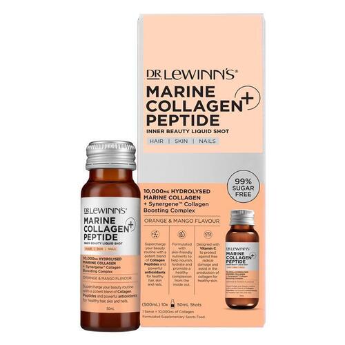 Dr LeWinn's Collagen Inner Beauty Liquid Shot Orange & Mango 10 x 50ml