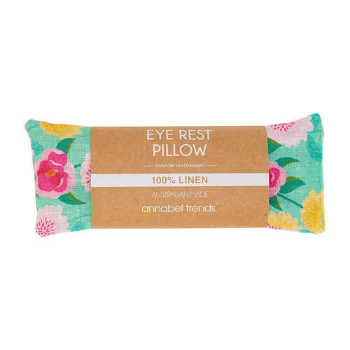 Annabel Trends Eye Rest Pillow - Linen - Camellias Mint