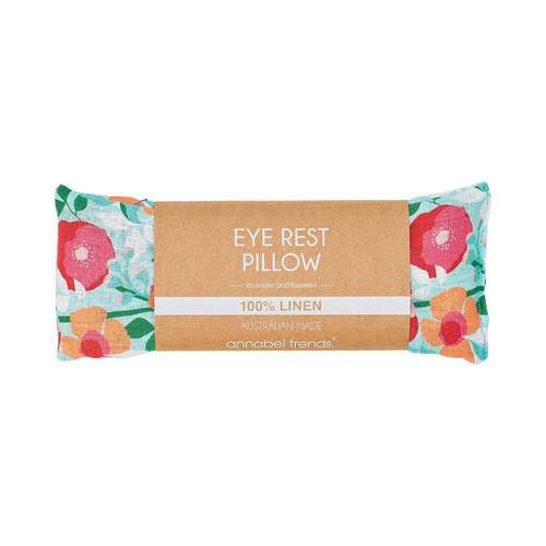 Annabel Trends Eye Rest Pillow Linen Sherbet Poppies