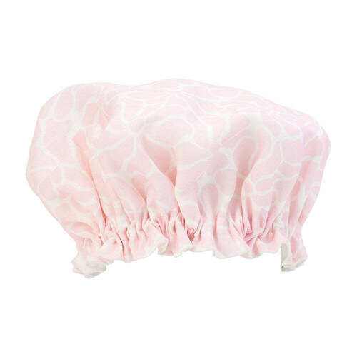 Annabel Trends Shower Cap - Linen - Pink Petal Floral