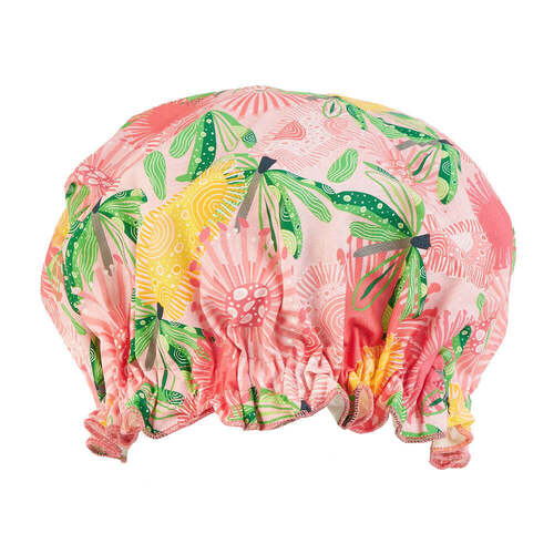 Annabel Trends Shower Cap - Cotton - Pink Banksia