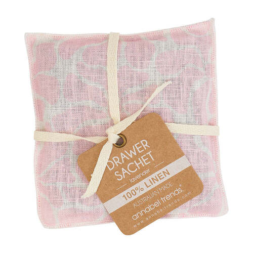 Annabel Trends Drawer Sachet - Linen - Pink Petal Floral