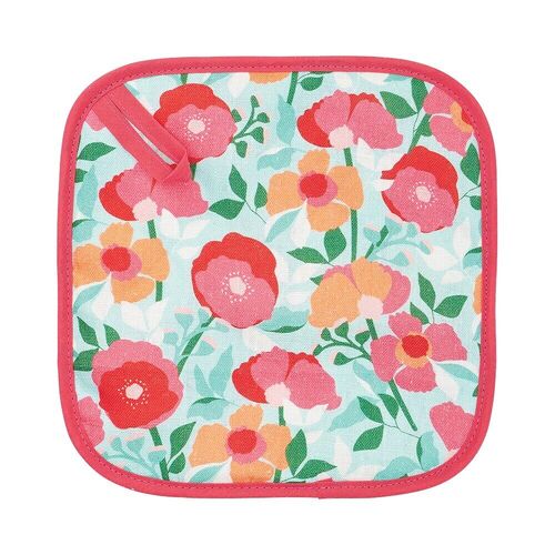 Annabel Trends Pot Holder Linen Sherbet Poppies