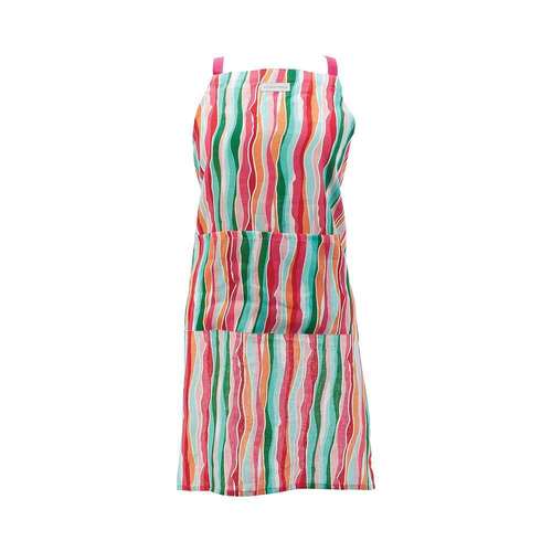 Annabel Trends apron linen sherbet ribbons