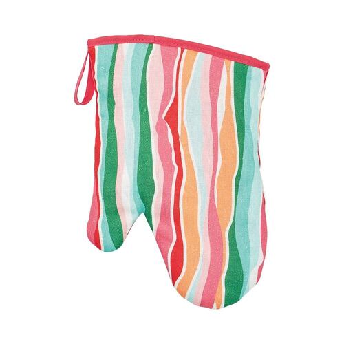 Annabel Trends Oven Mitt Single Linen Sherbet Ribbons