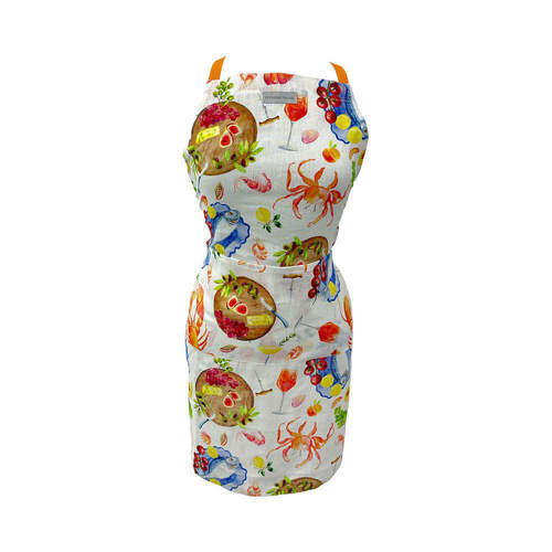 Annabel Trends Apron - Linen - Seafood Multi