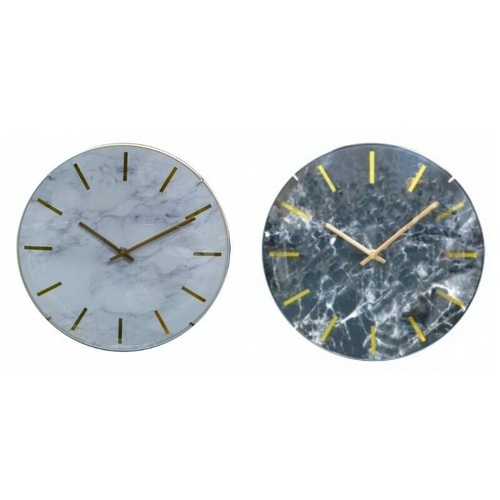 Boyle Leni Home Decor Stylish Designer Marble Look Clock