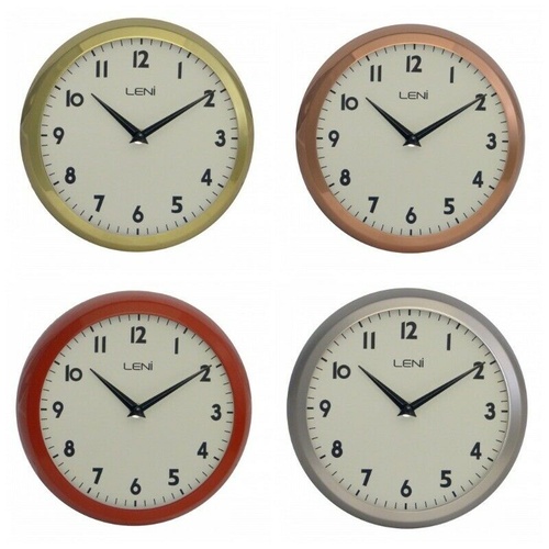 Boyle Leni Home Decor Stylish School Wall Clock 23cm