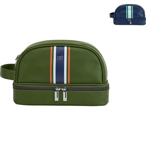 Annabel Trends Stripe Toiletries Bag - Mens