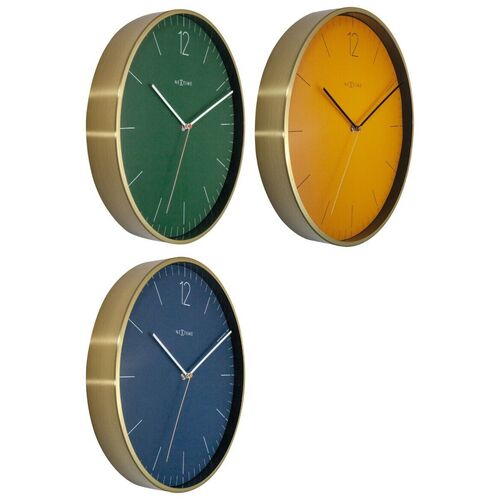 Boyle NeXtime Essential Gold Wall Clock 34cm Various Colours Silent Sweep Analog