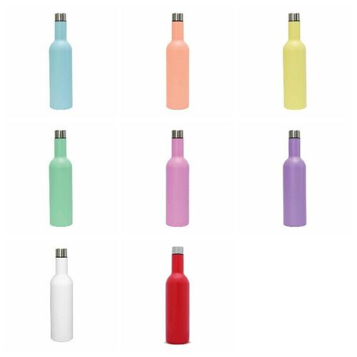 Annabel Trends Wine Bottle Double Walled Stainless Steel Gelato Colours