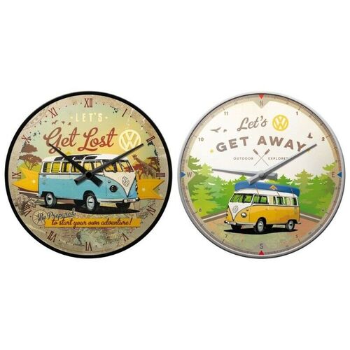 Boyle Nostalgic-Art Wall Clock Volkswagen 30cm Retro Printed Design