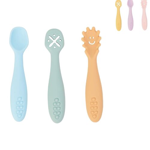 Annabel Trends Silicone Cutlery Set (3pc)