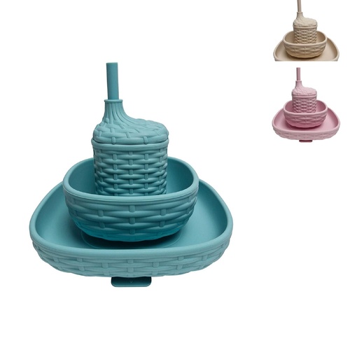 Annabel Trends Silicone Rattan Dinner Set