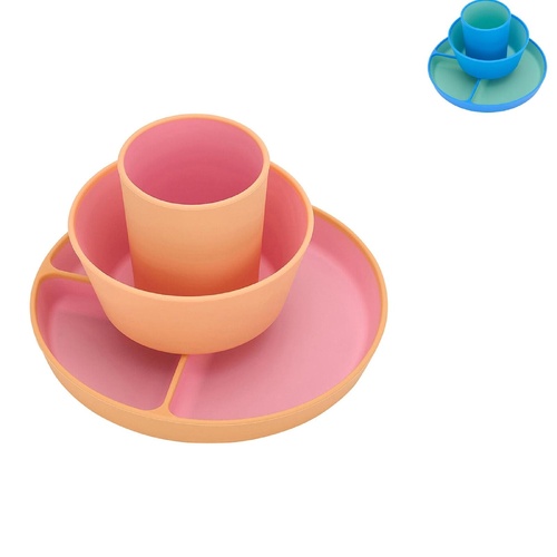 Annabel Trends Silicone Two Tone Dinner Set