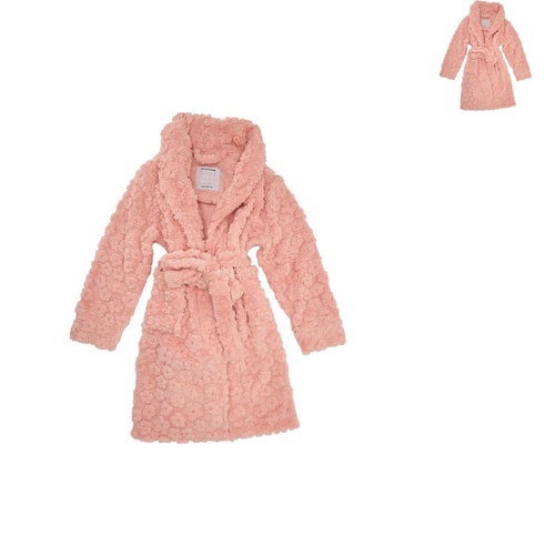 Annabel Trends Kids Bath Robe - Embossed Flower