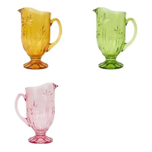 Annabel Trends Glass Jug Palm Trees