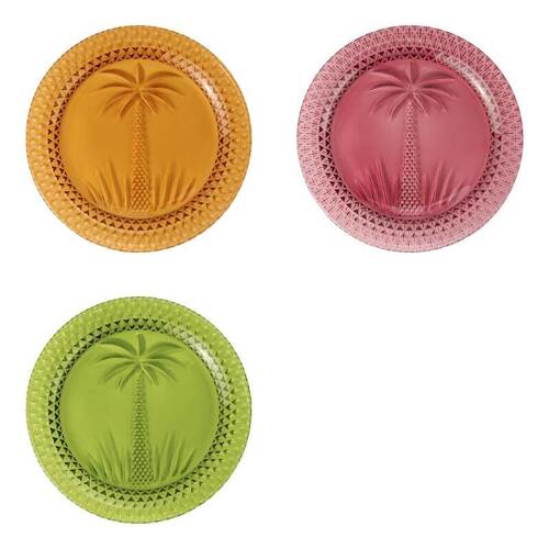 Annabel Trends Plate Set Palm Tree