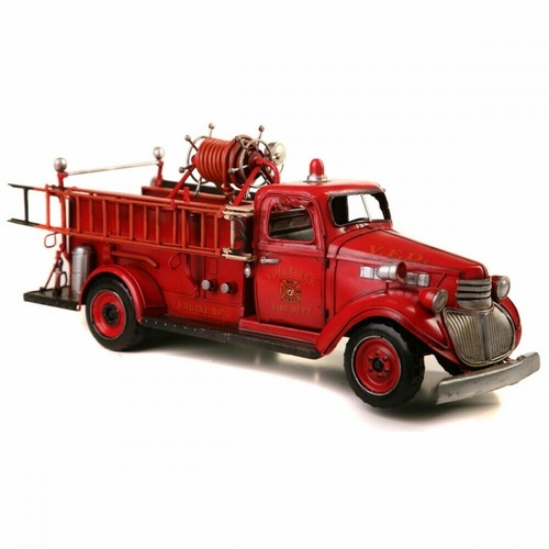 Boyle Chevyfire Truck 45cm Red Vintage Model Collectibles Home Decor