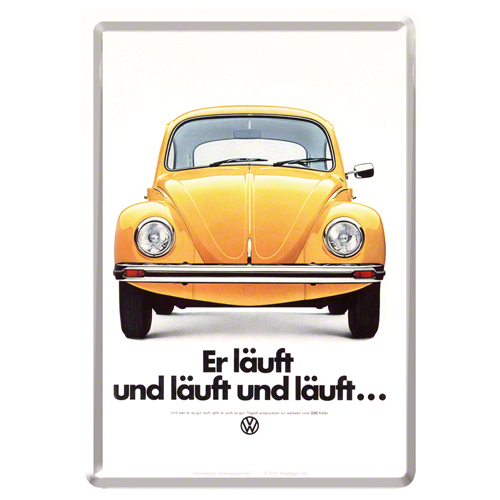 Nostalgic-Art Metal Postcard VW er lauft 10x14cm