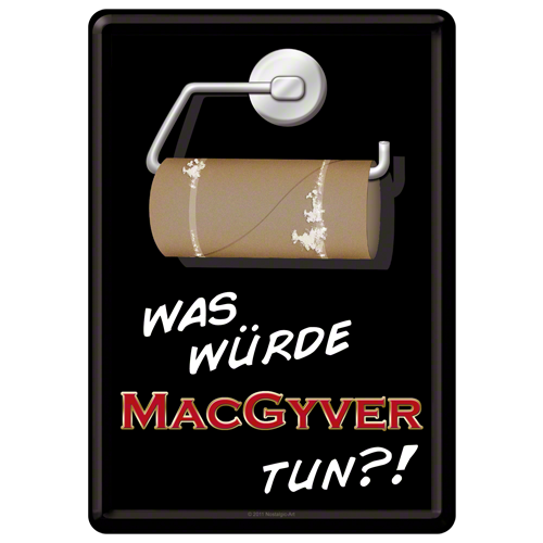 Nostalgic-Art Metal Postcard MacGyver 10x14cm