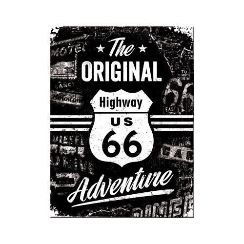 Nostalgic-Art Magnet Route 66 Original Adventure 6x8cm