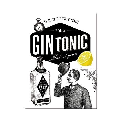 Nostalgic-Art Magnet Gin Tonic 6x8cm