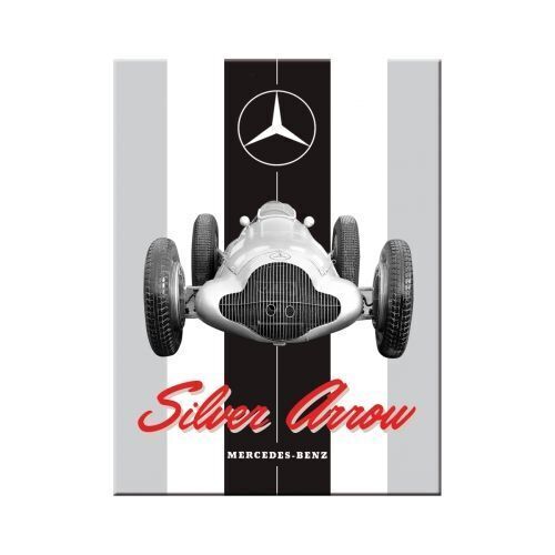 Nostalgic-Art Magnet Mercedes-Benz Silver Arrow 6x8cm