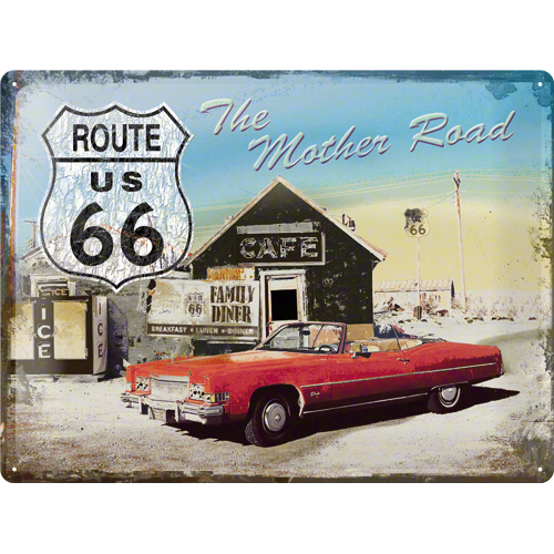 Nostalgic-Art Large Sign Route66 The Mother Road 30x40cm