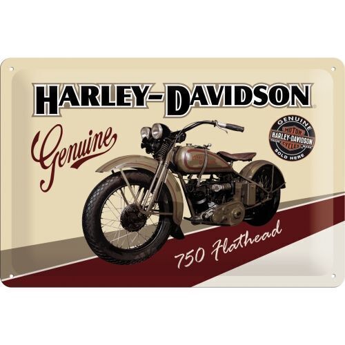 Nostalgic-Art Medium Sign Harley Flathead 20x30cm