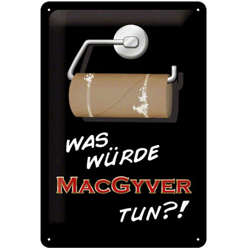 Nostalgic-Art Medium Sign MacGyver 20x30cm