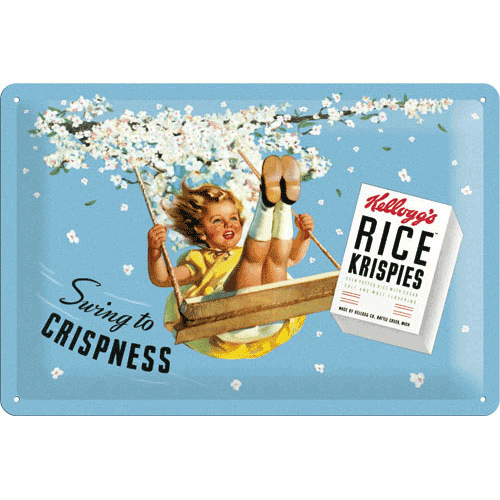 Nostalgic-Art Medium Sign Swing to Crispness 20x30cm