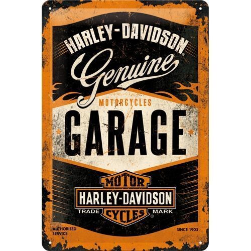 Nostalgic-Art Medium Sign Harley Garage 20x30cm