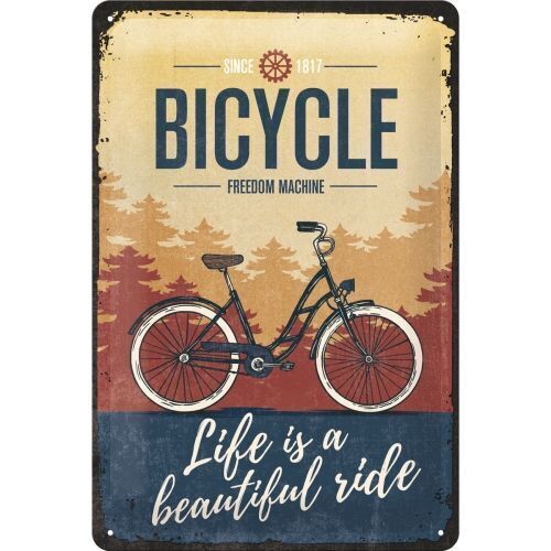 Nostalgic-Art Medium Sign Bicycle - Beautiful Ride 20x30cm