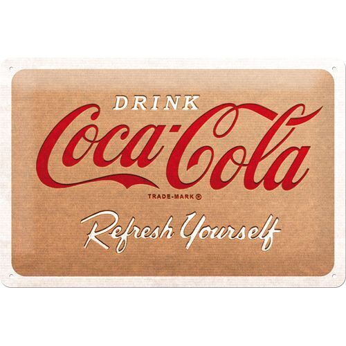 Nostalgic-Art Medium Sign Coca-Cola Cardboard Logo 20x30cm