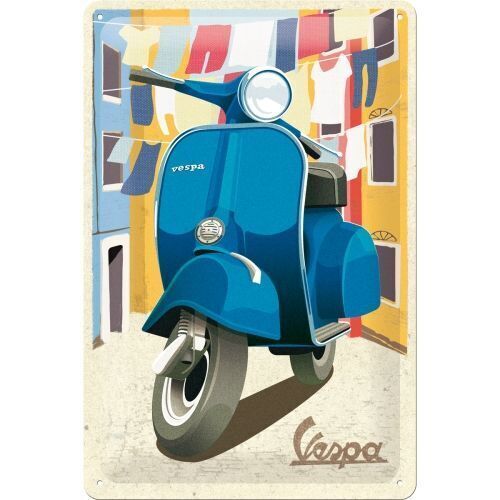 Nostalgic-Art Medium Sign Vespa - Italian Laundry 20x30cm