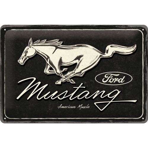 Nostalgic-Art Medium Sign Ford Mustang Horse Logo 20x30cm