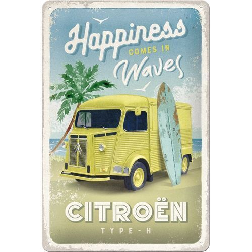 Nostalgic-Art Medium Sign Citroen H Van - Hit the Waves 20x30cm