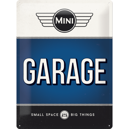 Nostalgic-Art Large Sign Mini - Garage Blue 30x40cm