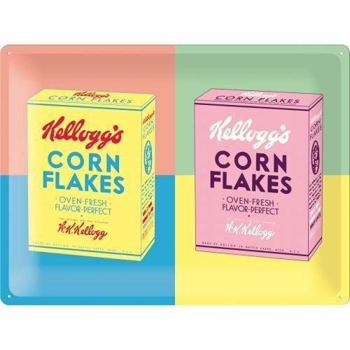 Nostalgic-Art Large Sign Kellogg's - Packaging Pop Art 30x40cm