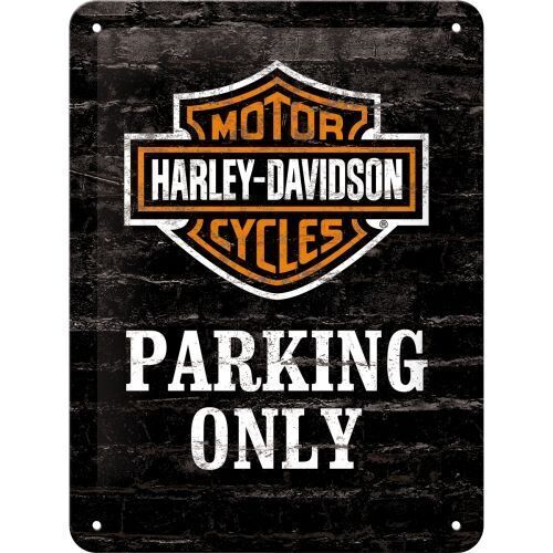 Nostalgic-Art Small Sign Harley Davidson Parking Only 15x20cm