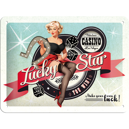 Nostalgic-Art Small Sign Lucky Star 15x20cm