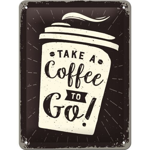 Nostalgic-Art Small Sign Coffee To Go 15x20cm