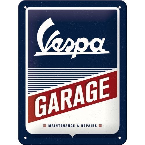 Nostalgic-Art Small Sign Vespa Garage 15x20cm