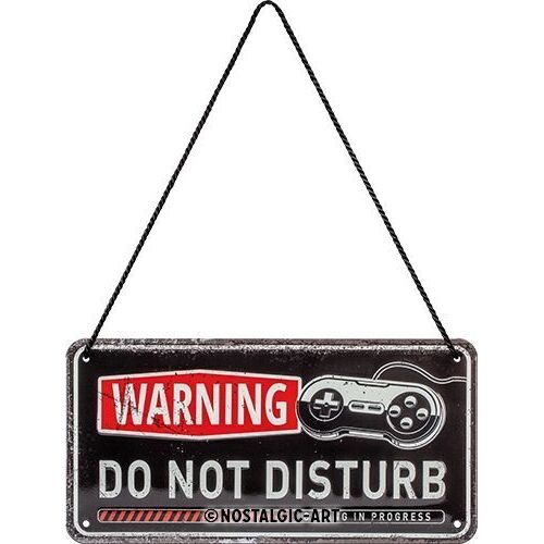 Nostalgic-Art Hanging Sign Gaming - Do Not Disturb 10x20cm