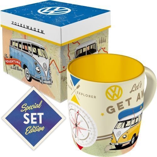 Nostalgic-Art Ceramic Mug & Gift Box Combo Kombi Lets Get Away