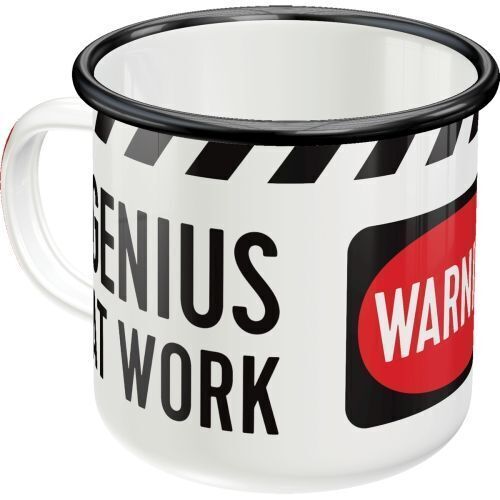 Nostalgic-Art Enamel Mug Genius at Work