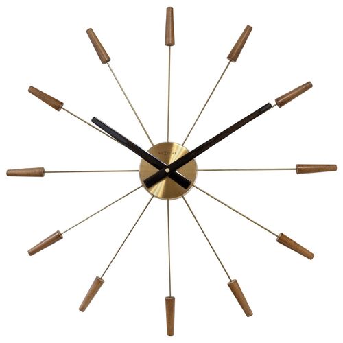 NeXtime Plug-Inn Wall Clock 58cm Wood