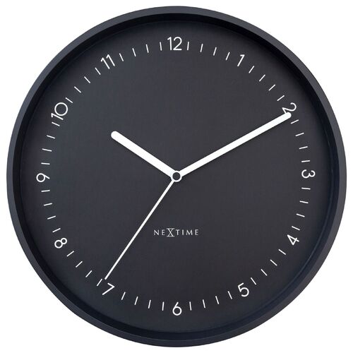 NeXtime Berlin Wall Clock 30cm Black