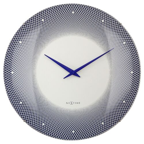 NeXtime Deep Wall Clock 50cm Blue